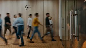 People walking