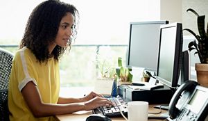 Woman on laptop