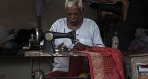 person sewing
