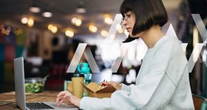 woman on laptop