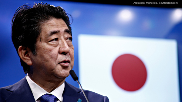 A picture of Shinzo Abe, Japanese Prime Minister