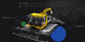 Resilient snow plough