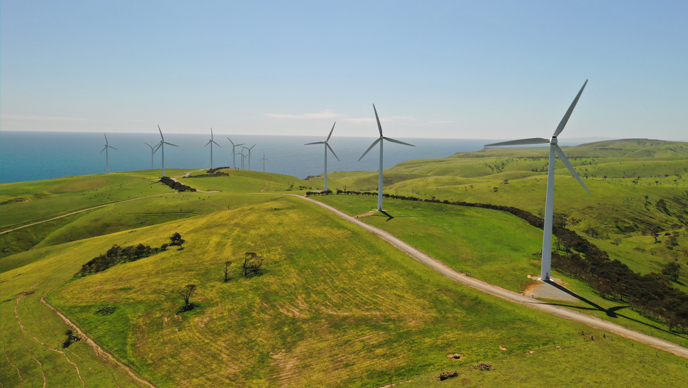 wind turbines