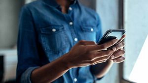 Person using their phone