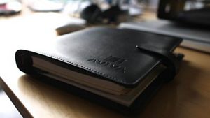 aviva diary on a desk