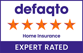 Defaqto 5 Star rated home insurance logo
