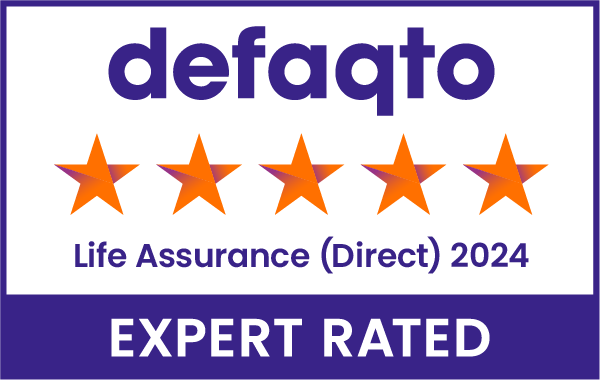 Defaqto 5 star rated Life Assurance (Direct) logo