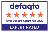 Defaqto 5 Star rated Over 50s Life Assurance logo