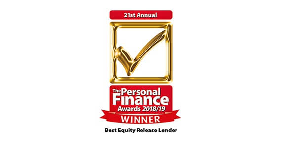 Personal Finance Awards winner of Best Equity Release Lender