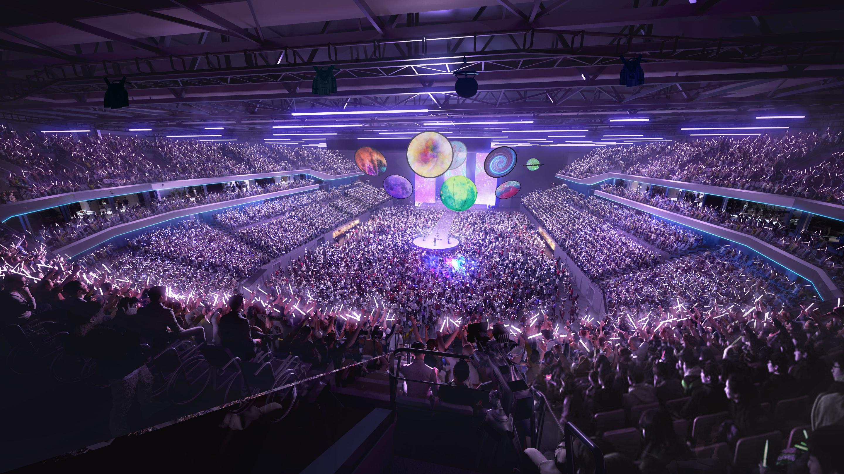 Illustration of the Aviva Arena interior