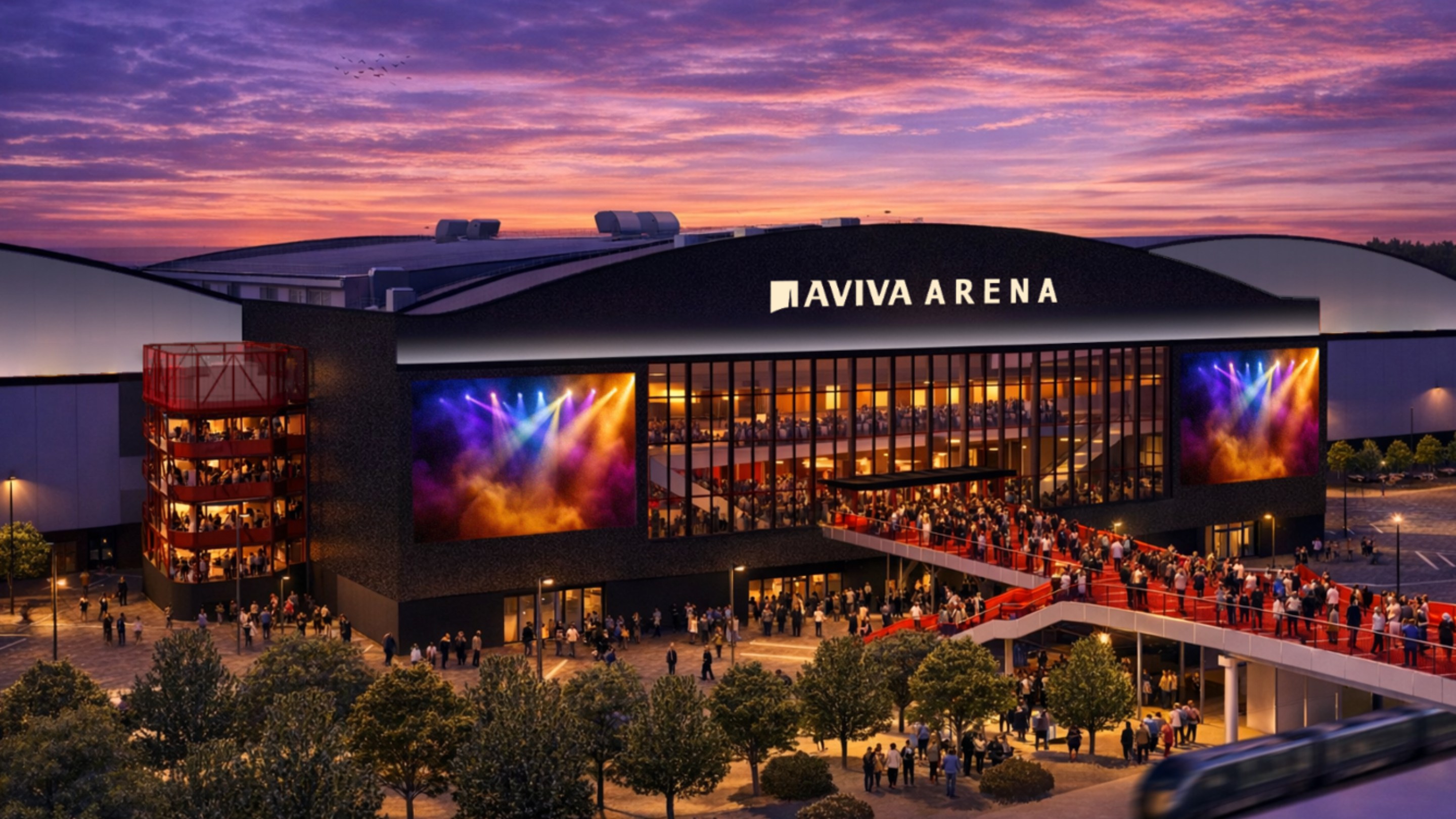 Illustration of the Aviva Arena exterior