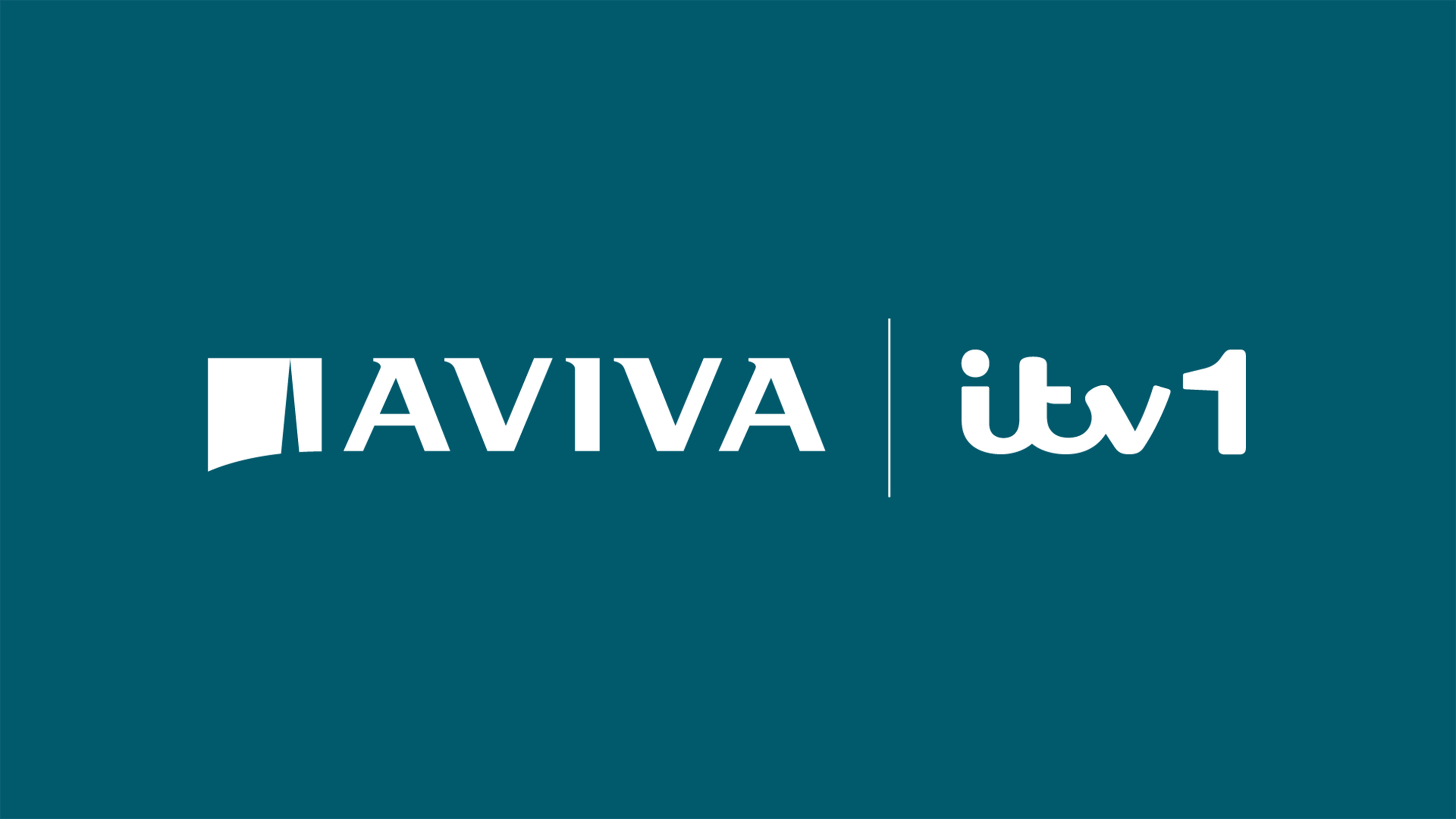 Aviva and ITV logos on a teal background