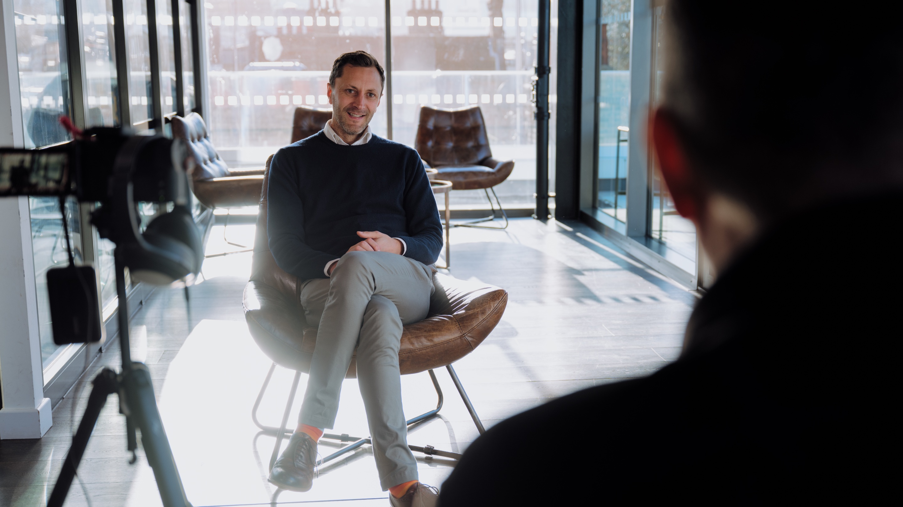 Alex in filming in our London office