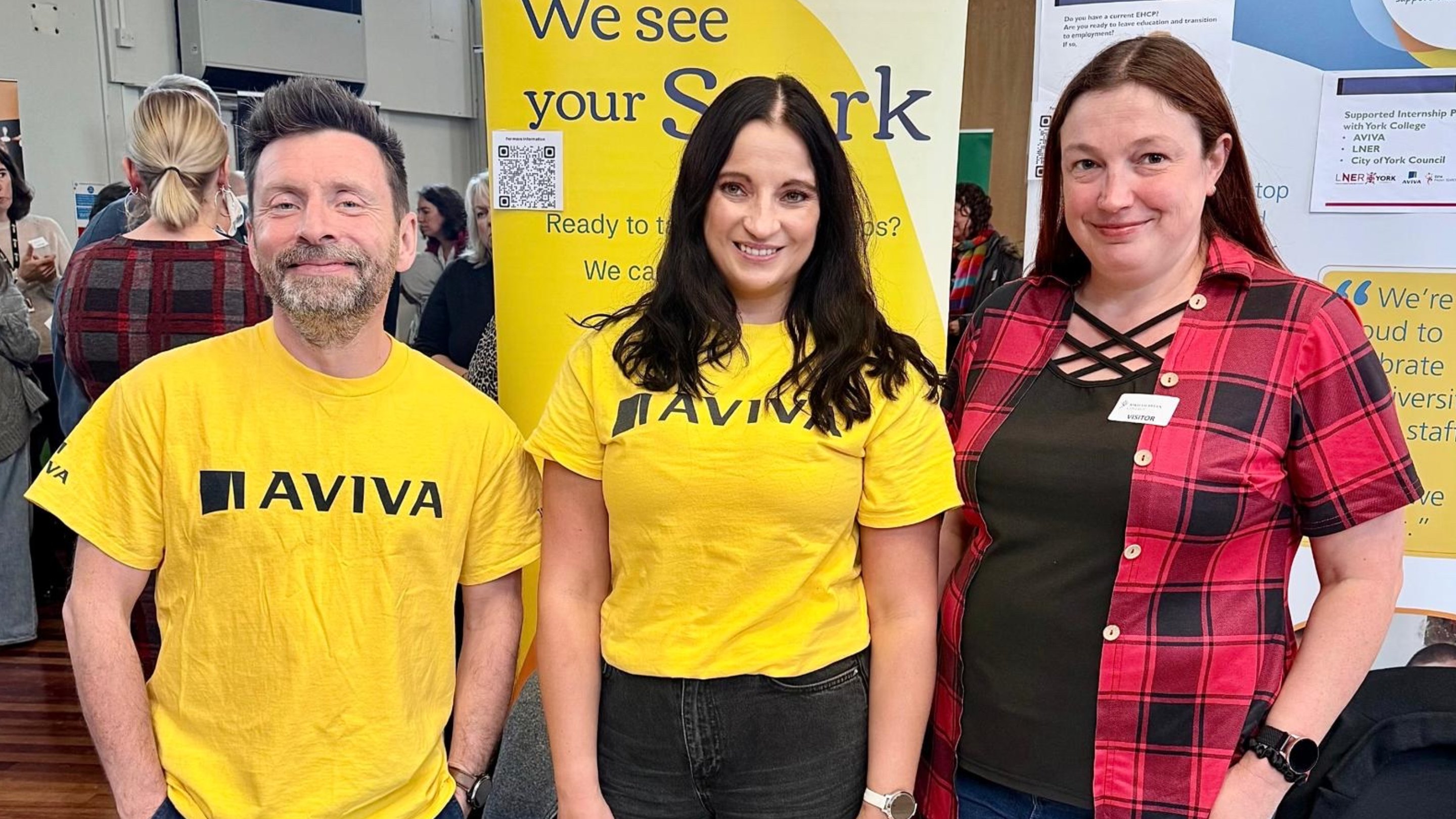 Aviva colleagues attending York College careers fair to promote supported internships