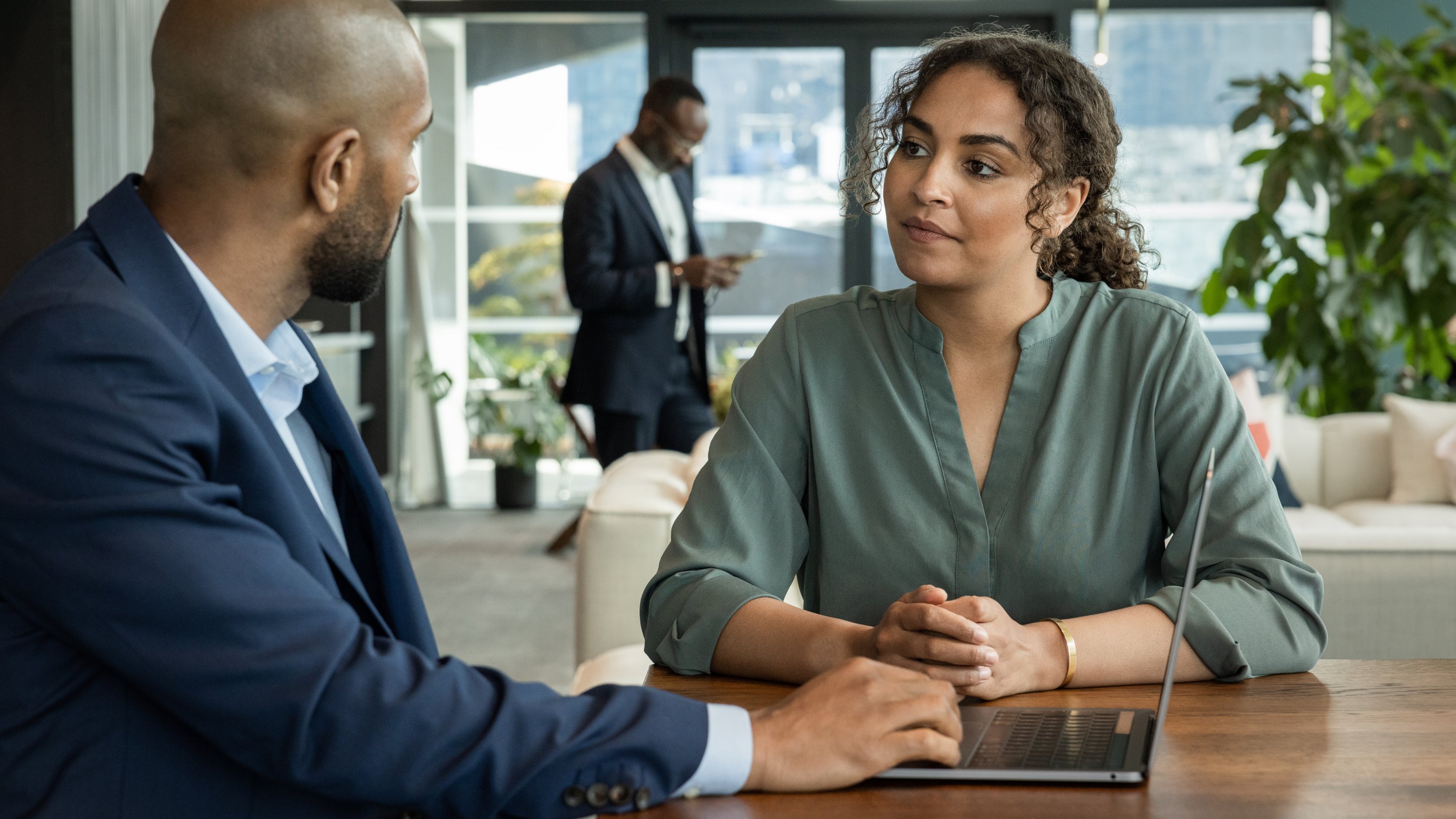 Business woman in meeting