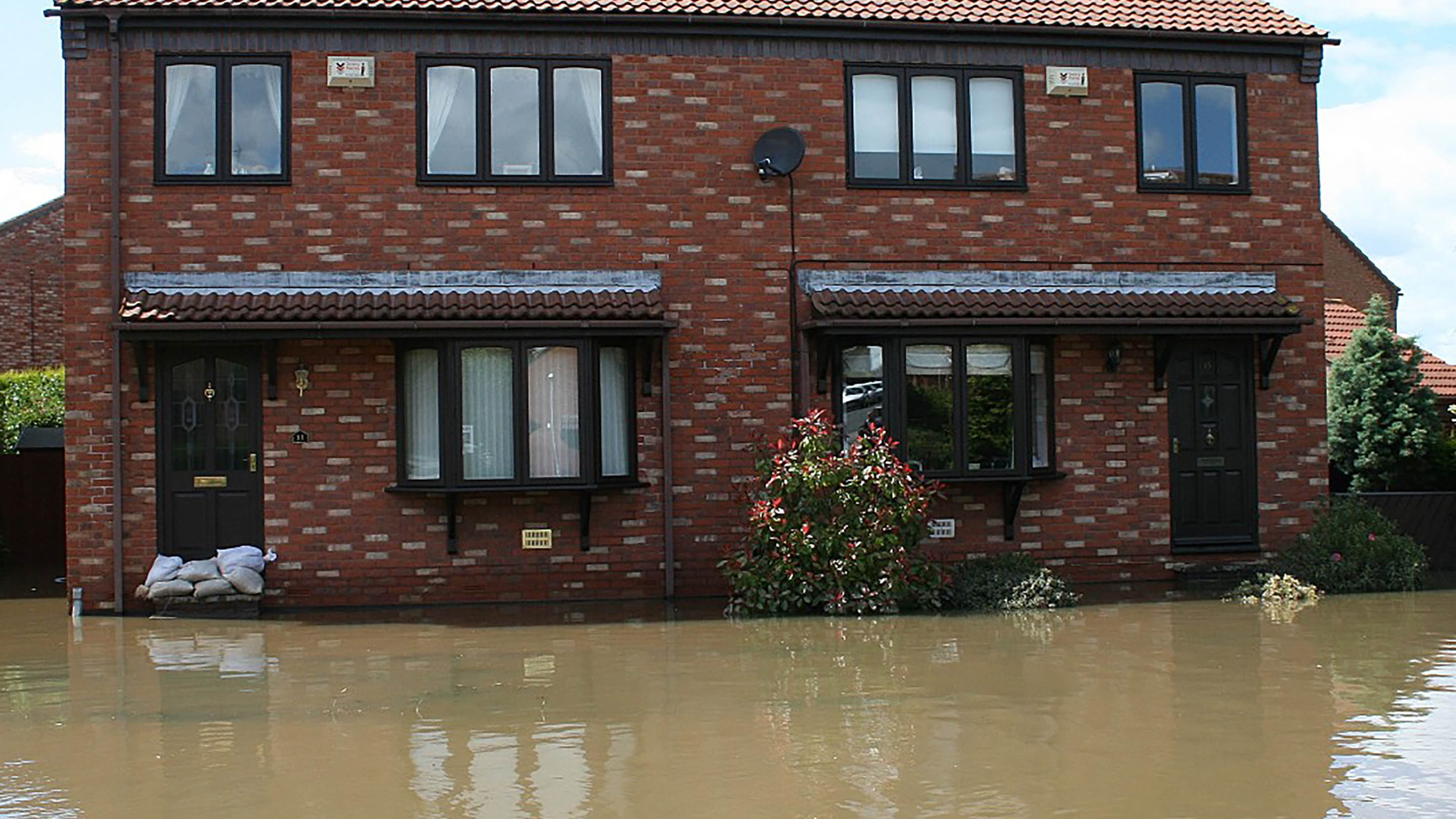 flooded house