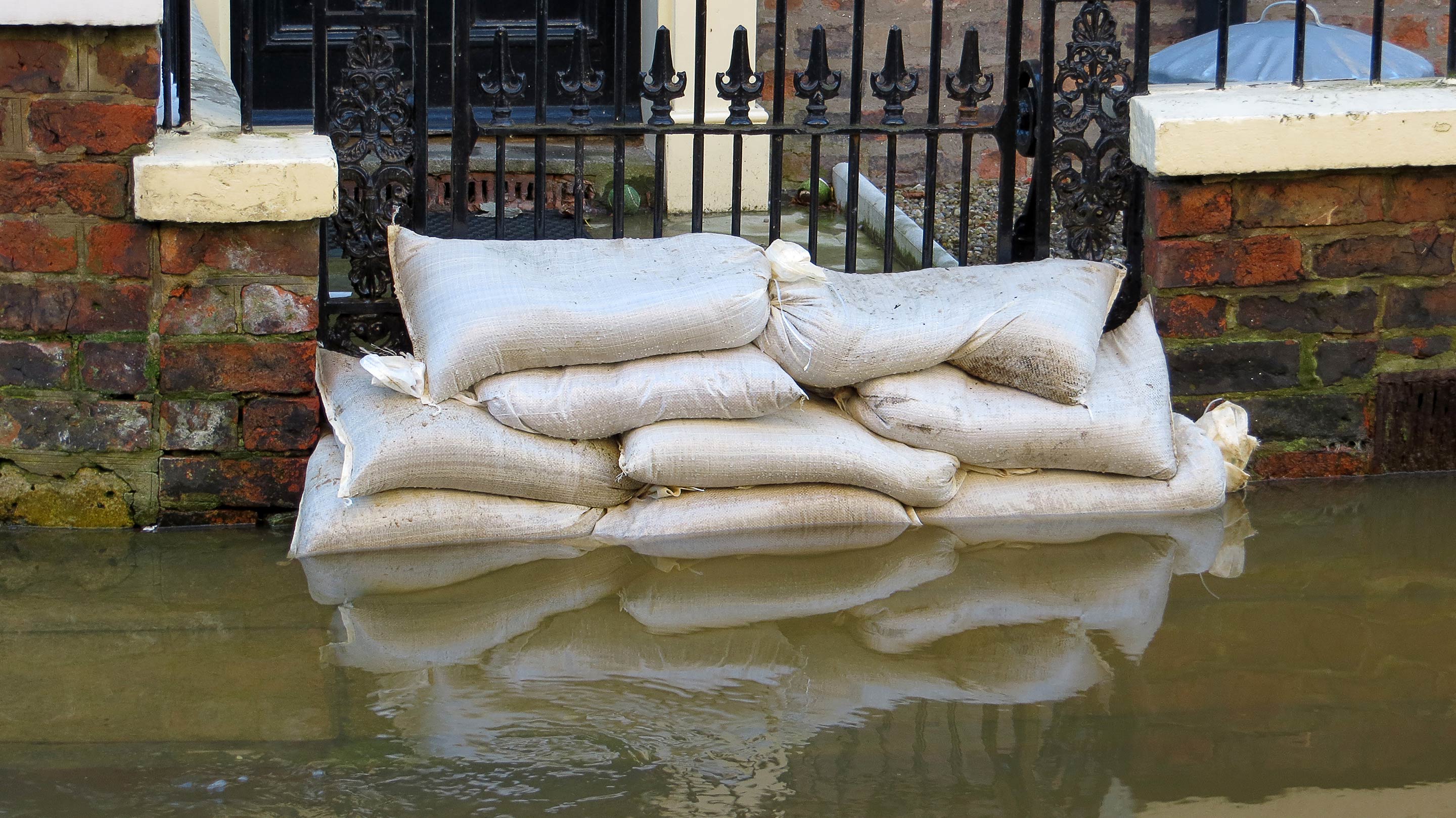 Flooded street