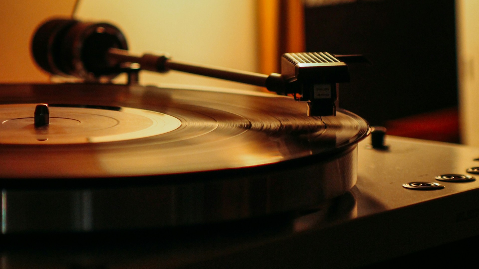 Vinyl on record player