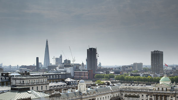 Sky view of london bermondsey 