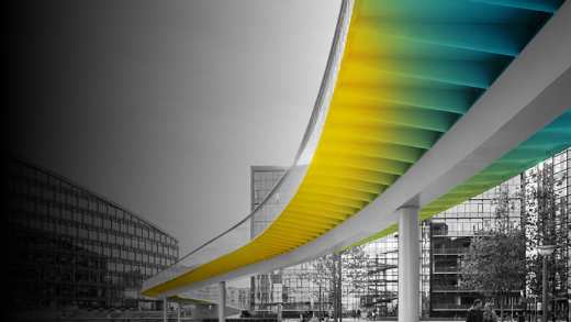 Bridge in brand colours