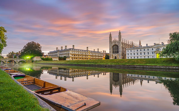 picture of Cambridge at dusk