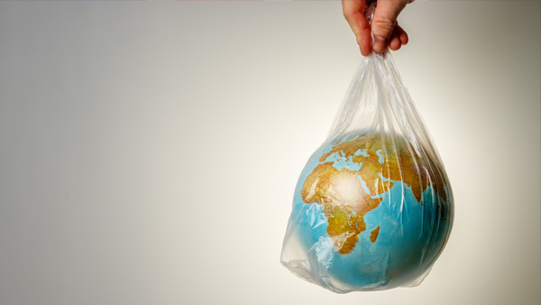 the world in plastic bag