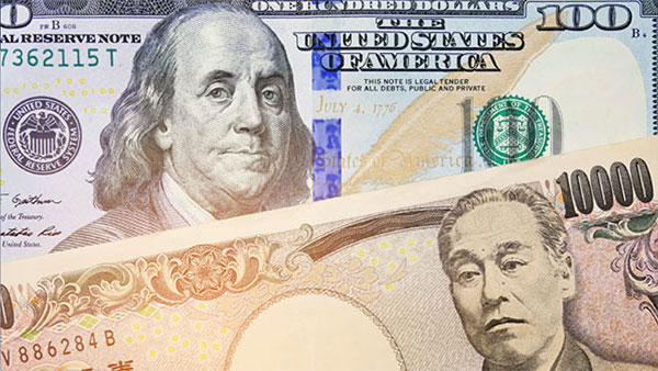 photo US dollar overlaid by Japanese yen