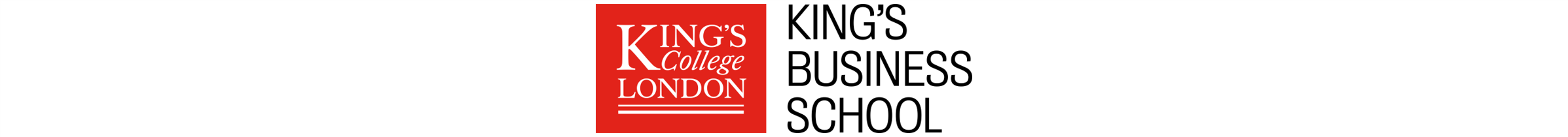 King's College London and King's Business School logos.