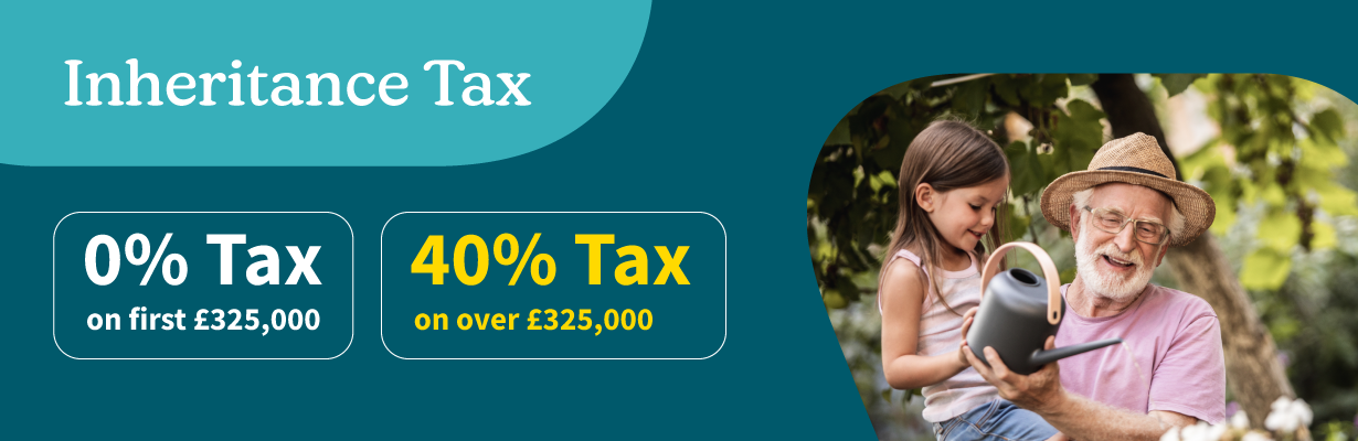 Inheritance tax, your inheritance 0% tax on first £325,000 and 40% tax on over £325,000