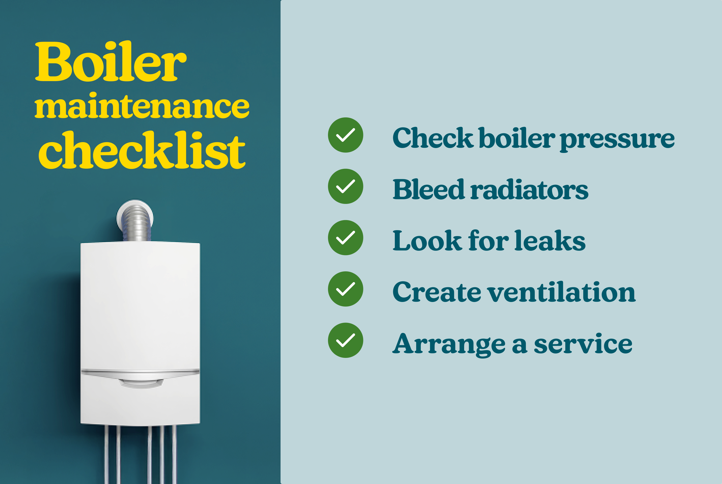 Boiler maintenance checklist