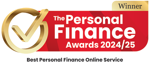 Proud winners of Best Personal Finance Online Service 2024/2025