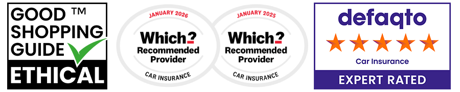 Good shopping guide ethical / which car insurance 2026 & 2025 / defaqto car insurance