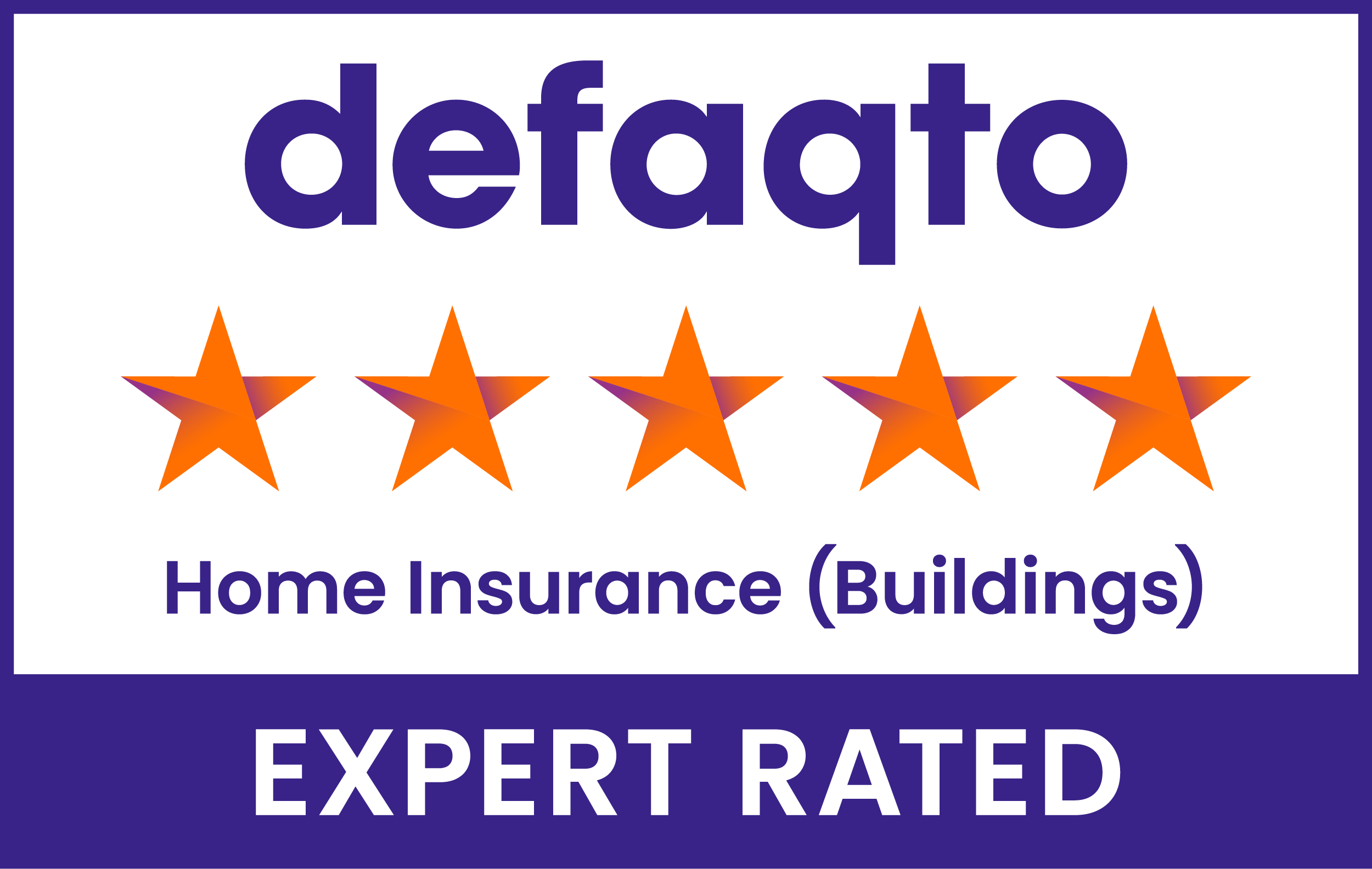 Defaqto 5 Star rated home insurance