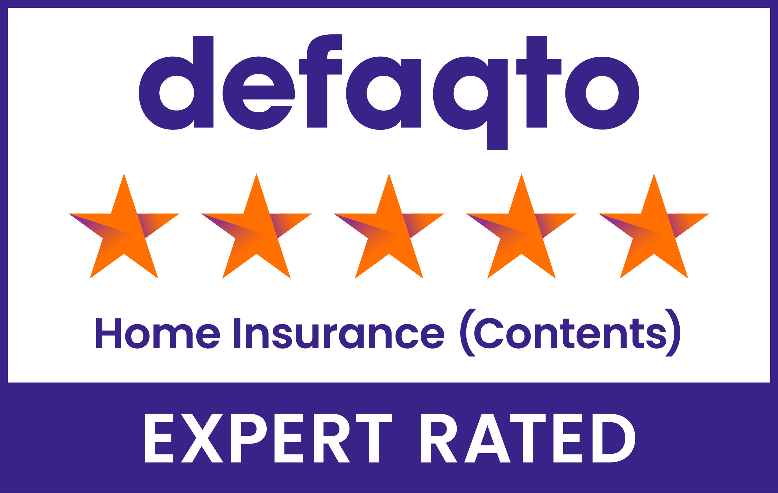 Defaqto 5 Star rated home insurance
