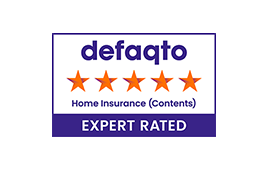 Defaqto 5 Star rated contents insurance logo