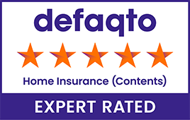 Defaqto 5 Star rated contents insurance logo