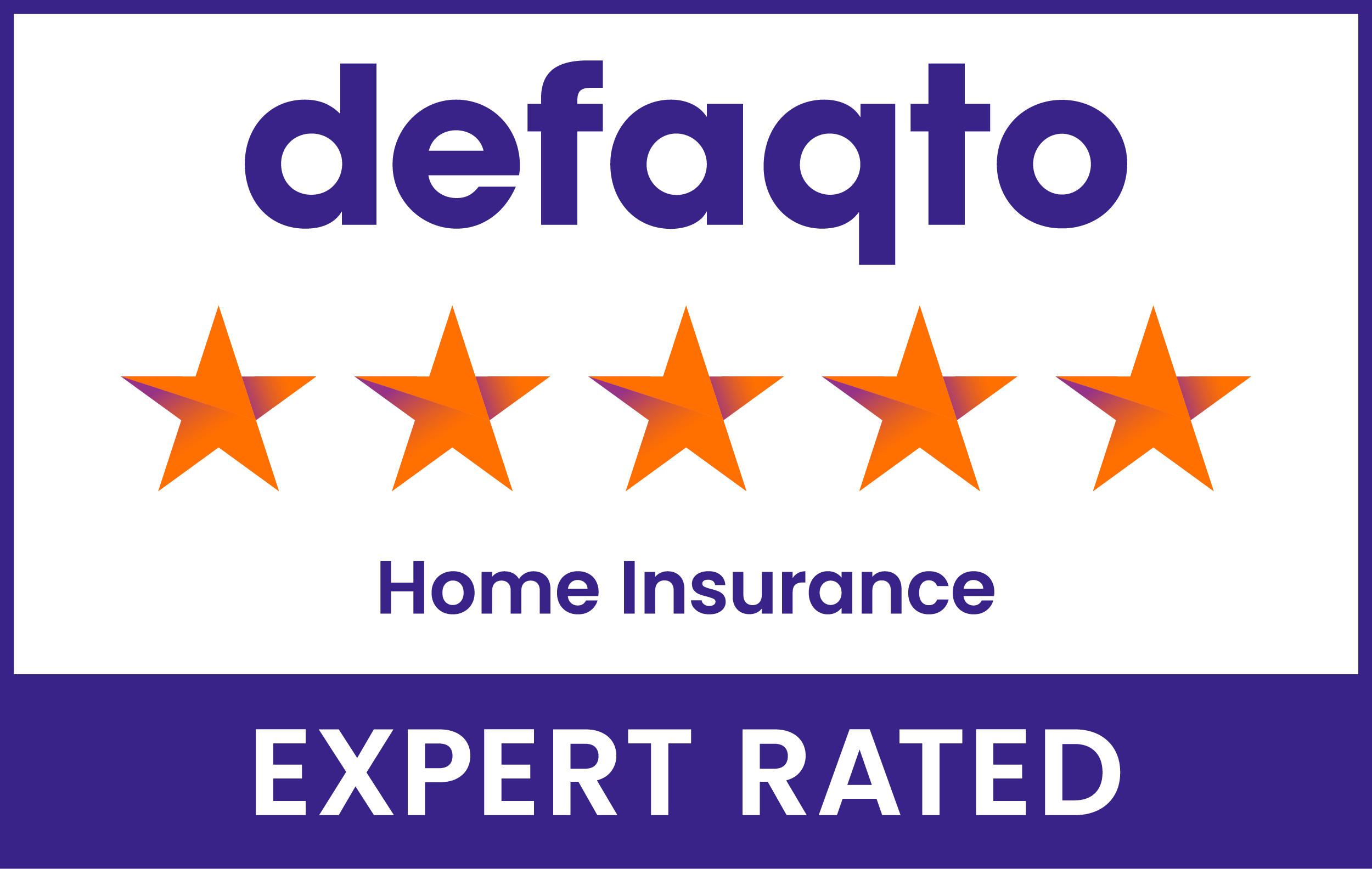 Defaqto 5 Star rated home insurance