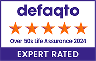 Defaqto 5 Star rated Over 50s Life Assurance logo