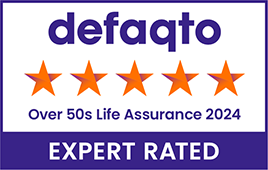 Defaqto 5 Star Rated over 50s life assurance logo