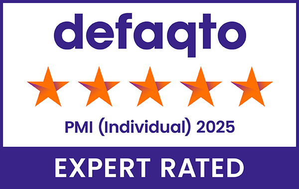 Defaqto 5 star PMI (Individual) 2025 expert rated