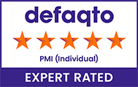 Defaqto 5 star PMI (Individual) expert rated