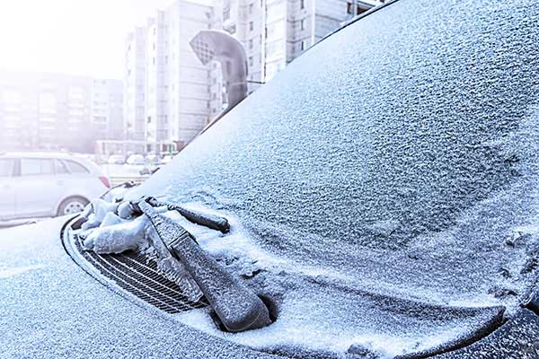 Car battery maintenance tips – car frozen in winter