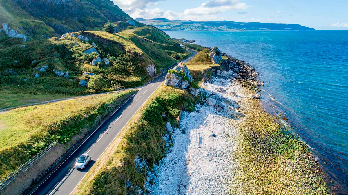 Driving in Ireland's countryside