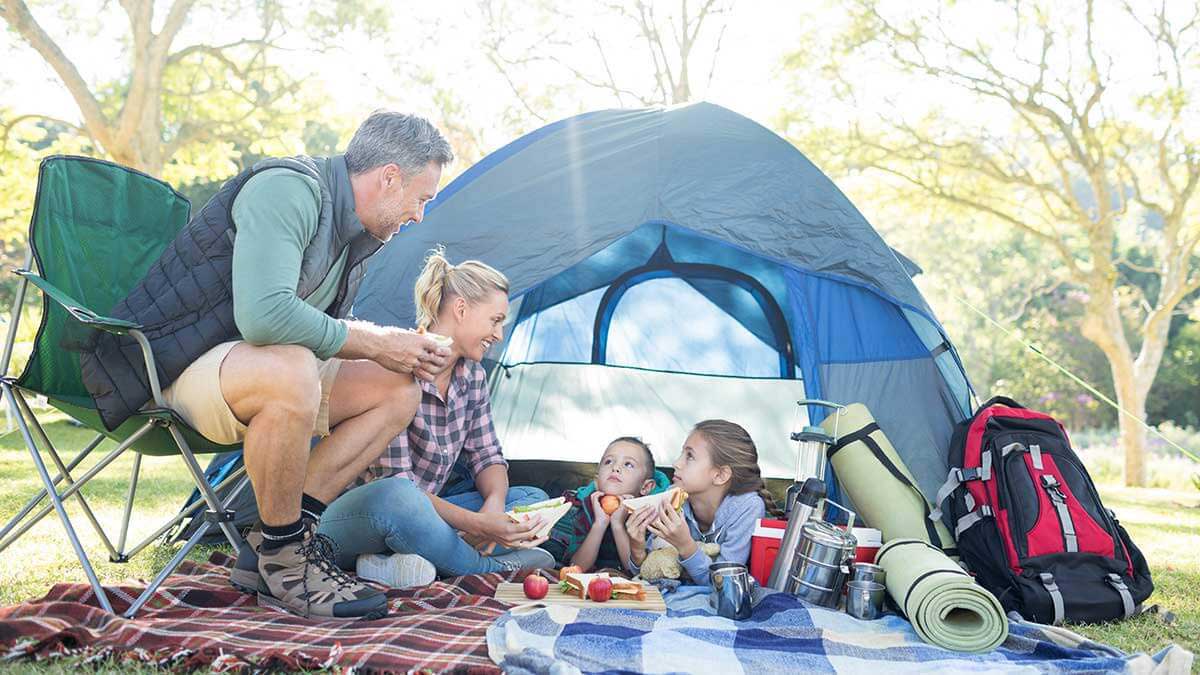 family camping in Ireland