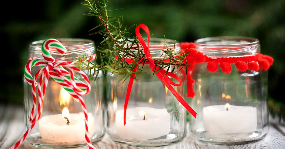 Christmas tealight holders