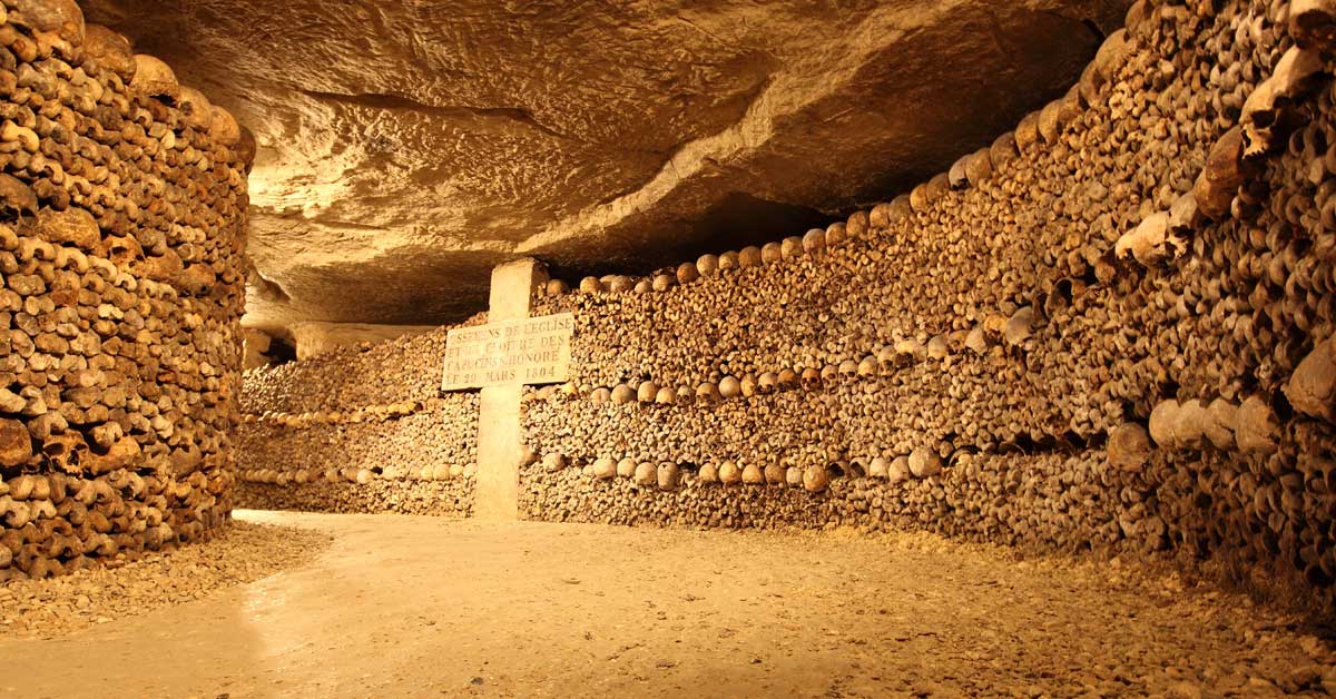 Visit European spooky destination – Catacombs France – Aviva Ireland